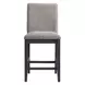 Yorkshire Espresso and Brown Upholstered 5 Piece Counter Height Dining Set