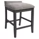 Yorkshire Espresso and Brown Upholstered 5 Piece Counter Height Dining Set