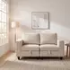 Walterboro Beige 64" Loveseat with Storage