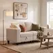 Walterboro Beige 64" Loveseat with Storage