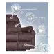 Bellingham Dillon Charcoal Triple Power Reclining Sofa