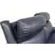 Warrendale Shoreham Blue Leather 60" Power Reclining Loveseat with Nailhead Trim and USB Charging