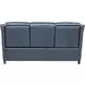 Warrendale Shoreham Blue Leather Power Reclining Living Room Set with Nailhead Trim and USB Charging