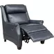 Warrendale Shoreham Blue Leather Power Reclining Living Room Set with Nailhead Trim and USB Charging