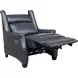 Warrendale Shoreham Blue Leather Power Reclining Living Room Set with Nailhead Trim and USB Charging