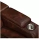 Chester Brown 74" Reclining Console Loveseat with USB Charging