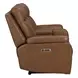 Veracruz Vintage Tan Leather Zero Gravity Dual Power Reclining Living Room Set with USB Charging