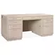 Marlowe Polished Limestone Leather Executive Home Office Set