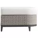 Captiva White Performance Fabric Outdoor Rectangular Ottoman