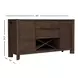 West End Saddle Brown 2 Door Sideboard with USB Charging
