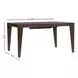 West End Saddle Brown 58" Extendable Rectangular Butterfly Leaf Dining Table