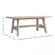 West End Natural Maple 76" Rectangular Lodge Dining Table