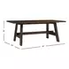 West End Saddle Brown 76" Rectangular Lodge Dining Table