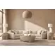Soleil Beige 2 Piece Sectional with Pillows