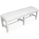 Crownfall Whisper White Upholstered Bench