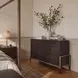 Foxleigh Espresso And Antique Brass Dresser