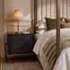 Foxleigh Brown And Antique Brass Nightstand