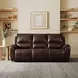 Westchester Brown Leather 92" Power Reclining Sofa with Power Headrest and USB Charging