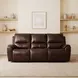 Westchester Brown Leather 92" Power Reclining Sofa with Power Headrest and USB Charging