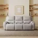 Westchester Platinum 92" Double Power Reclining Sofa with Power Headrest and USB Charging