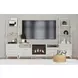 Clare Almond 71" TV Stand with Fireplace Insert
