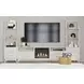 Clare Almond 82" TV Stand with Fireplace Insert