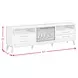 Clare Almond 82" TV Stand with Fireplace Insert