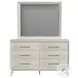 Clare Grey And Almond Upholstered Panel Bedroom Set