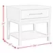 Clare Almond Rectangular End Table