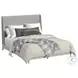 Clare Grey And Almond King Upholstered Panel Bed