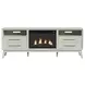 Clare Almond 71" TV Stand with Fireplace Insert