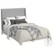 Clare Grey And Almond Queen Upholstered Panel Bed