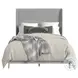 Clare Grey And Almond Queen Upholstered Panel Bed