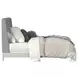 Clare Grey And Almond King Upholstered Panel Bed