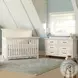 Westfield Brushed White Convertible Standard Crib