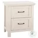 Westfield Brushed White 2 Drawer Nightstand