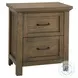 Westfield Harvest Brown 2 Drawer Nightstand