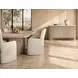 Loggia Aria and White 3 Door Travertine Top Buffet