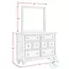 Emiko Light Grey 6 Drawer Dresser And Mirror