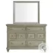 Emiko Light Grey 6 Drawer Dresser And Mirror