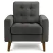 8J11L17 Dark Gray Upholstered Accent Chair