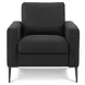 8J31L19 Black Upholstered Accent Chair