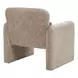 8026 Light Brown Upholstered Accent Chair with Pillow
