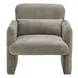 8027 Light Gray Upholstered Accent Chair with Pillow