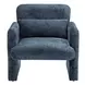 8030 Blue Upholstered Accent Chair with Pillow