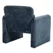 8030 Blue Upholstered Accent Chair with Pillow