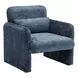 8030 Blue Upholstered Accent Chair with Pillow