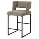 1250 Brown Upholstered Bar Stool Set of 2