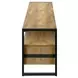 2880 Brown and Black 72" TV Stand
