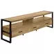 2880 Brown and Black 72" TV Stand